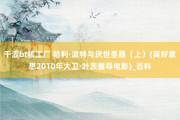 千涩bt核工厂 哈利·波特与厌世圣器(上)(英好意思2010年大卫·叶茨握导电影)_百科