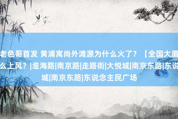 老色哥首发 黄浦寓尚外滩源为什么火了？【全国大厦】楼盘有什么上风？|淮海路|南京路|走路街|大悦城|南京东路|东说念主民广场